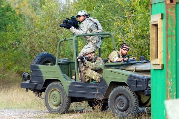 Spartan Shield at the LZ. My first Milsim.