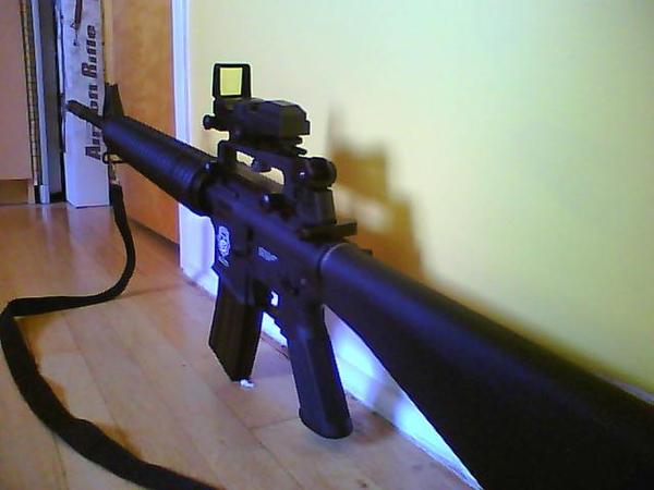 G&G M16 A3 MAX with cheap red dot sight