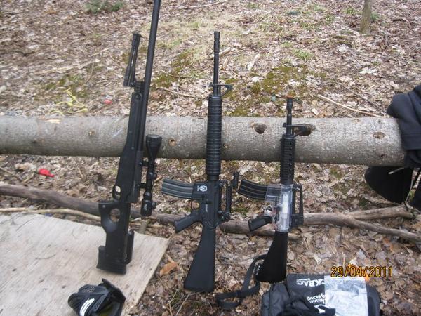 WELL L96, G&G M16 A3 MAX, DPMS M4