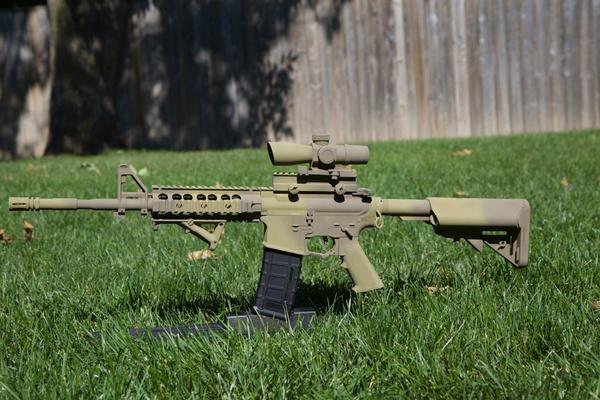 VFC M4 Duracoat Multicam 2 layers of base coat